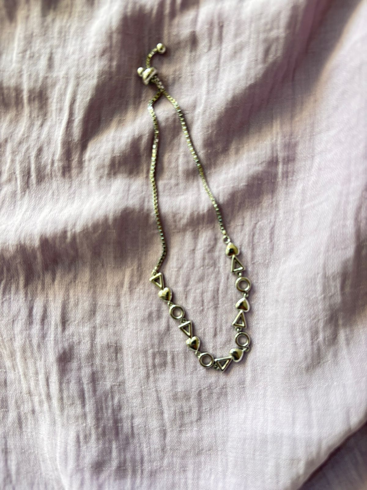 Trikon Charm Silver Bracelet